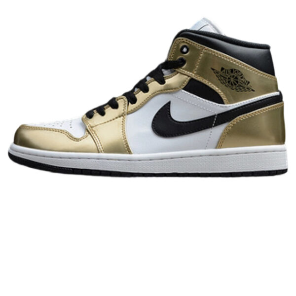 Air Jordan 1 Mid Metallic Gold Black White OG0815155