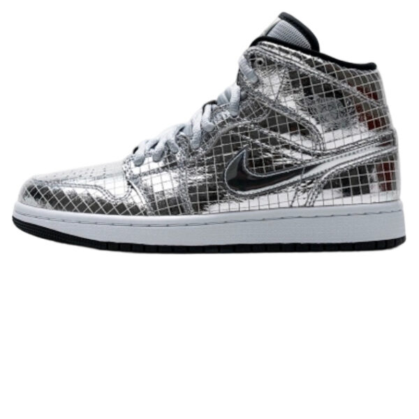 Air Jordan 1 Mid SE Disco Metallic Silver OG0815163