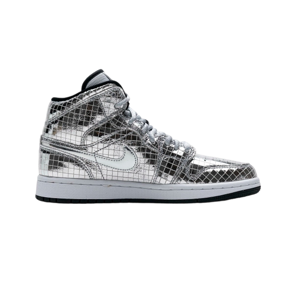 Air Jordan 1 Mid SE Disco Metallic Silver OG0815163