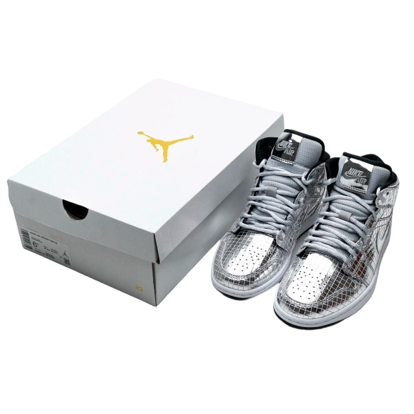 Air Jordan 1 Mid SE Disco Metallic Silver OG0815163