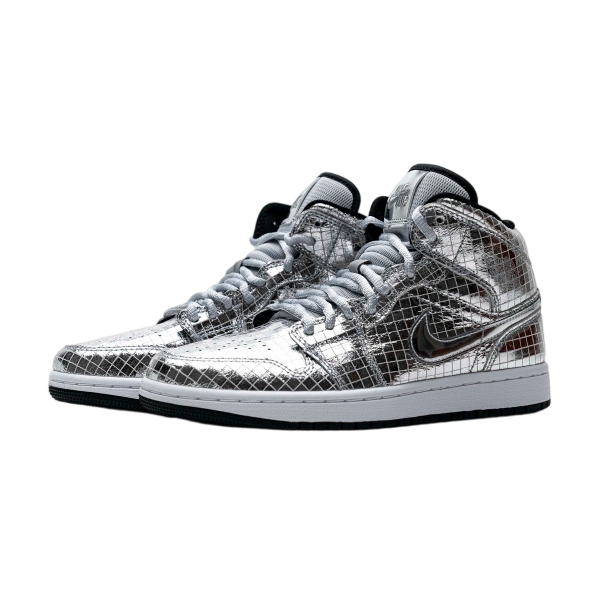 Air Jordan 1 Mid SE Disco Metallic Silver OG0815163