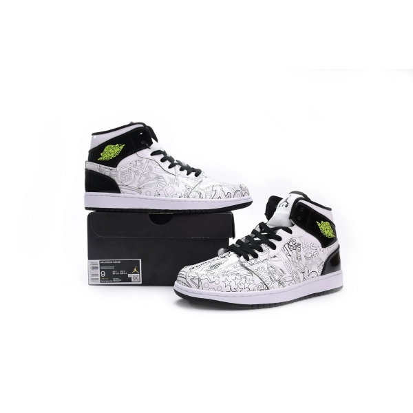Air Jordan 1 Mid SE DIY (GS) OG0815164