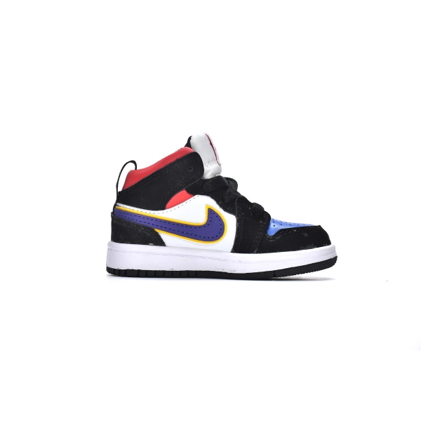 Air Jordan 1 Kids Shoes Mid Lakers Top 3 OG0815186