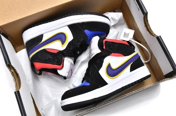 Air Jordan 1 Kids Shoes Mid Lakers Top 3 OG0815186