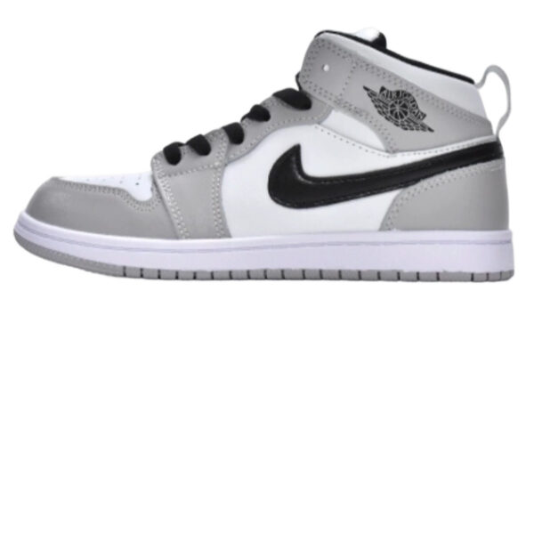 Air Jordan 1 Kids Shoes Mid Light Smoke Grey OG0815187