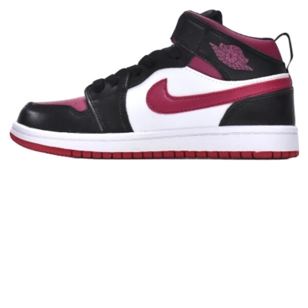 Air Jordan 1 Kids Shoes Mid Red Black Toe OG0815189