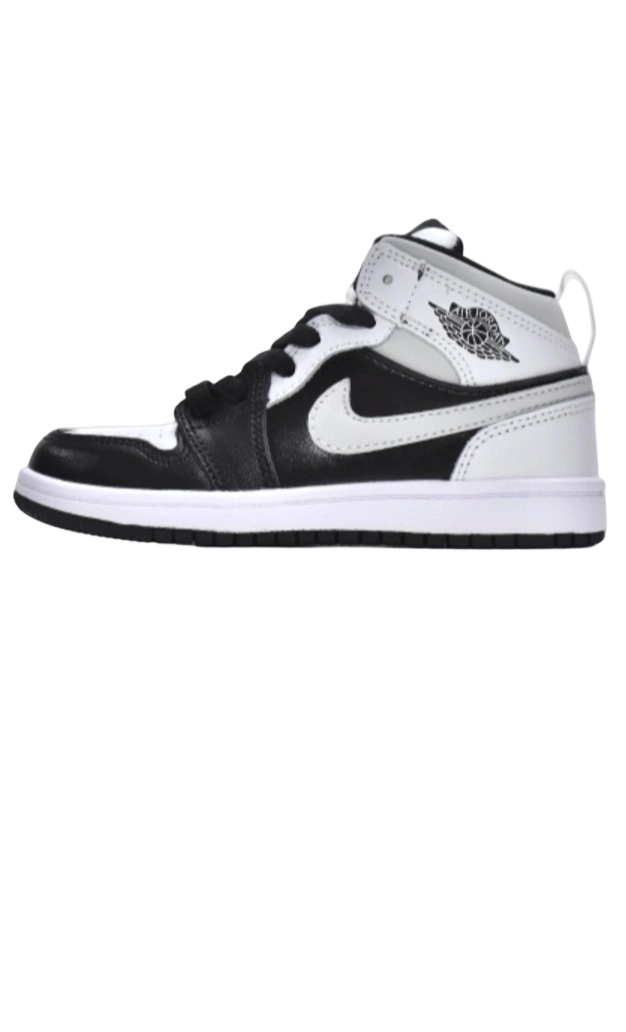 Air Jordan 1 Kids Shoes Mid White Shadow OG0815193