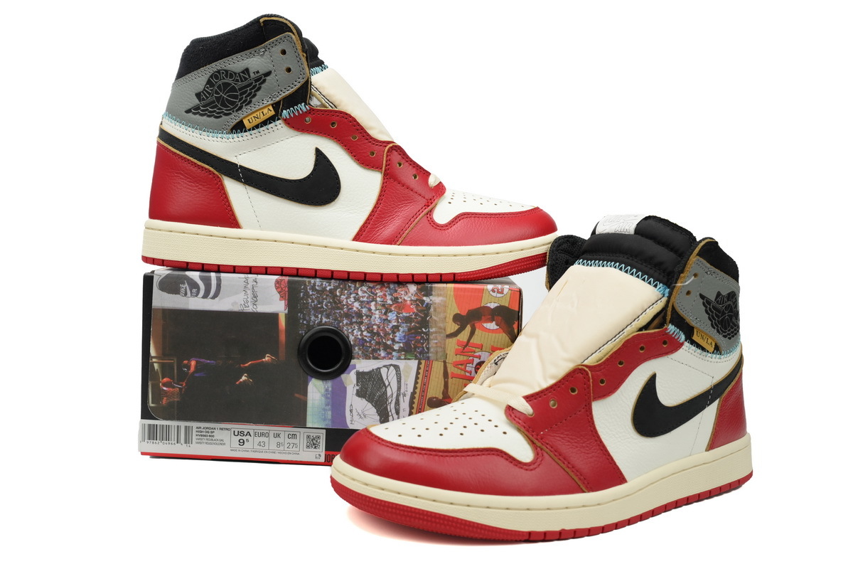 Air Jordan 1 Retro High x Union LA 2025 ‘ChicagoShadow’ White Red Gray OG0818320