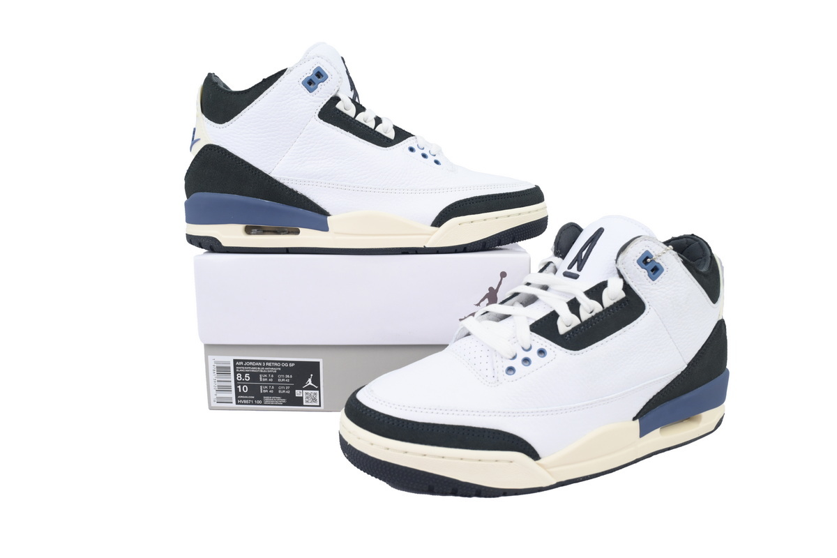 Air Jordan 3 Retro “Diffused Blue” x A Ma Maniére White Blue OG0819328