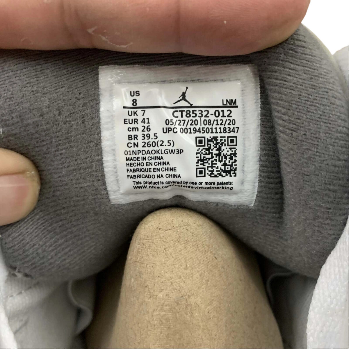 Air Jordan 3 Retro Cool Grey OG0819335