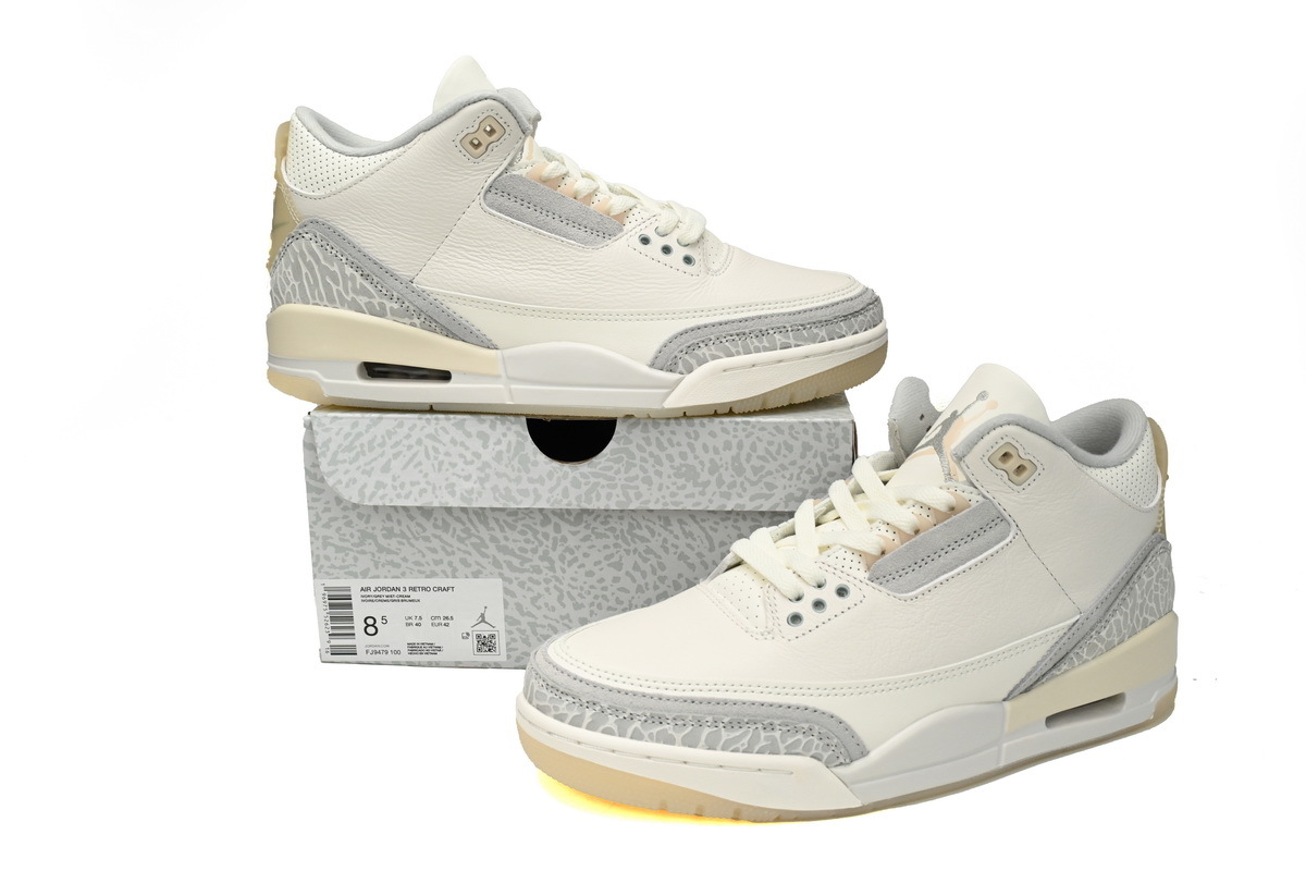 Air Jordan 3 Retro Craft Ivory OG0819336