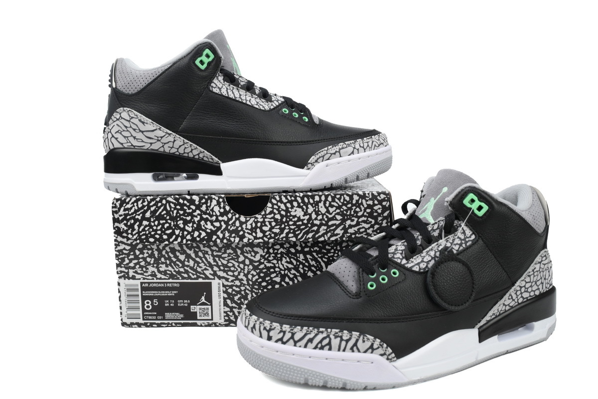 Air Jordan 3 Retro Green Glow OG0819341