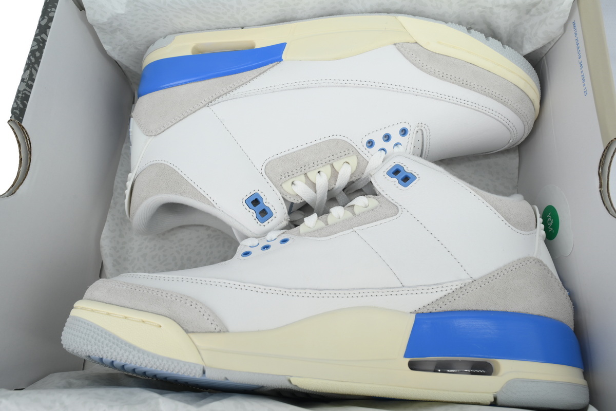 Air Jordan 3 Retro Lucky White Blue OG0819348