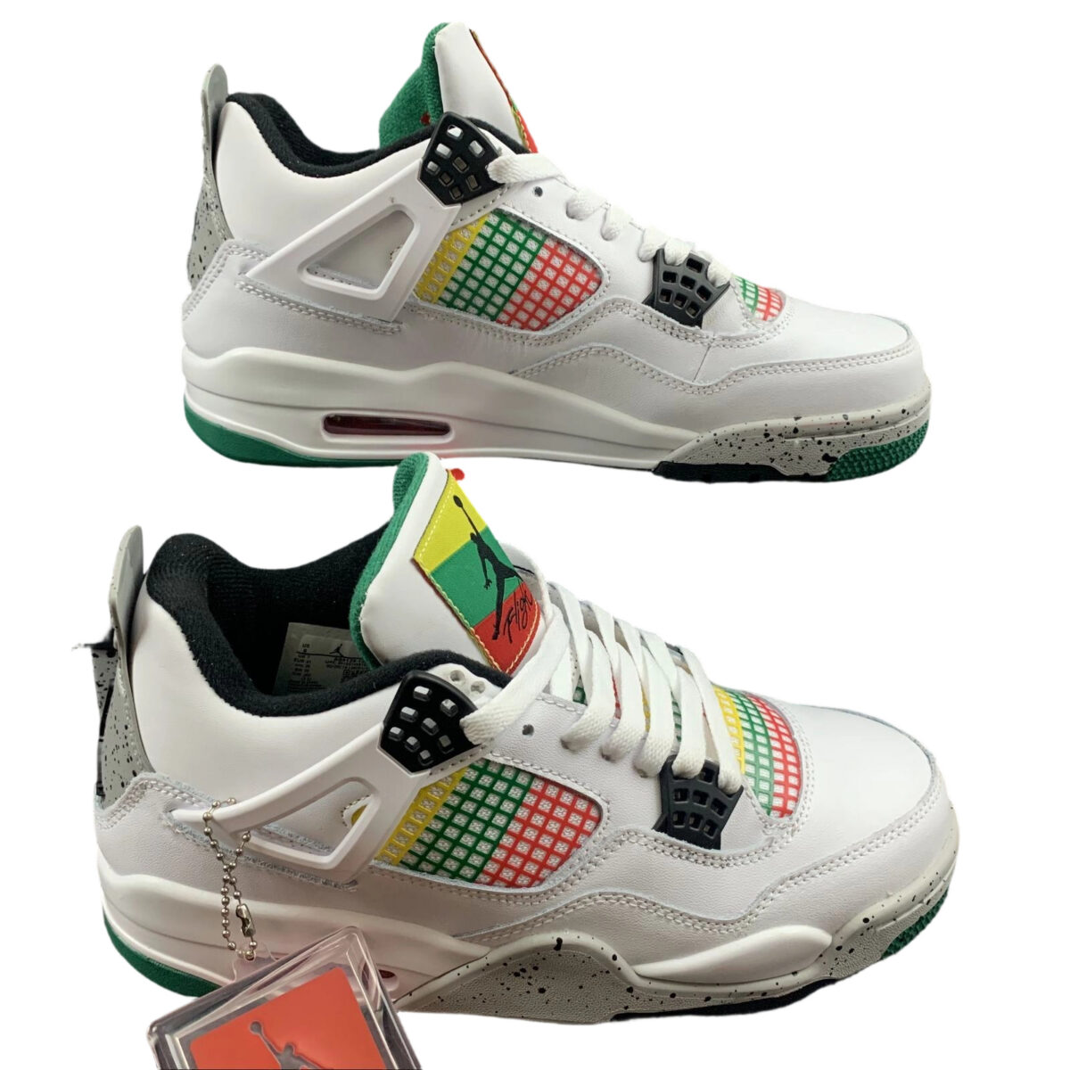 Air Jordan 4 Retro Lucid Green Rasta OG0821432