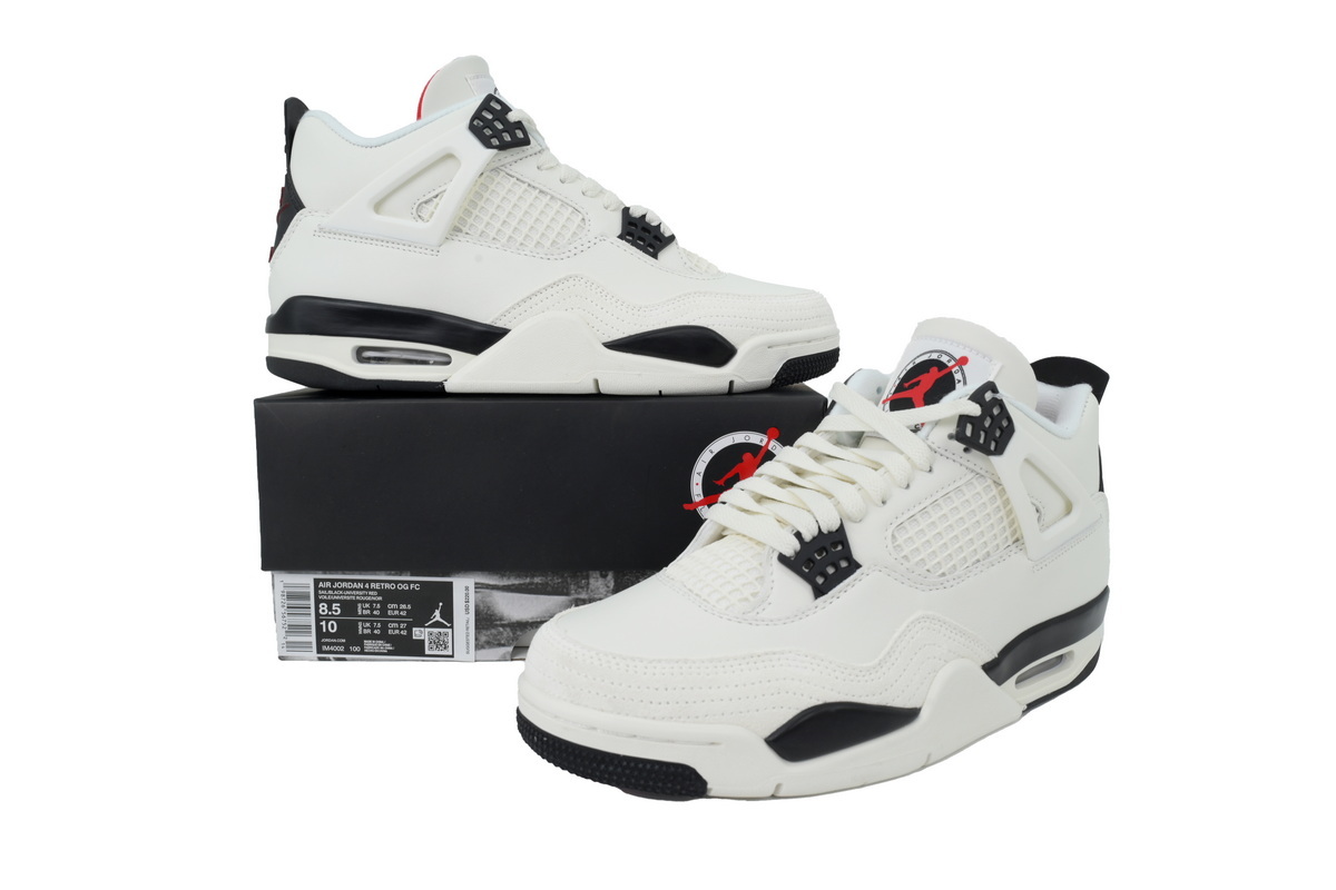 Air Jordan 4 Retro White Black And Red OG0822486