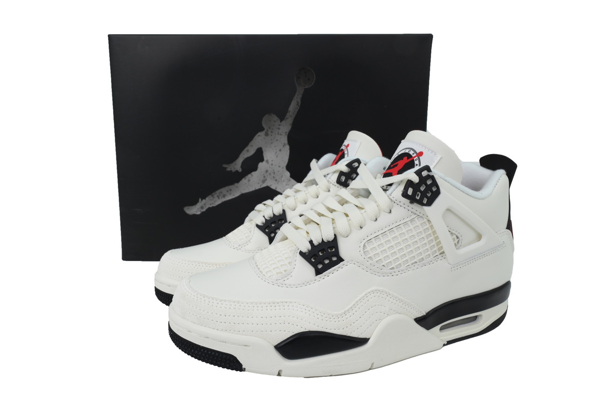 Air Jordan 4 Retro White Black And Red OG0822486