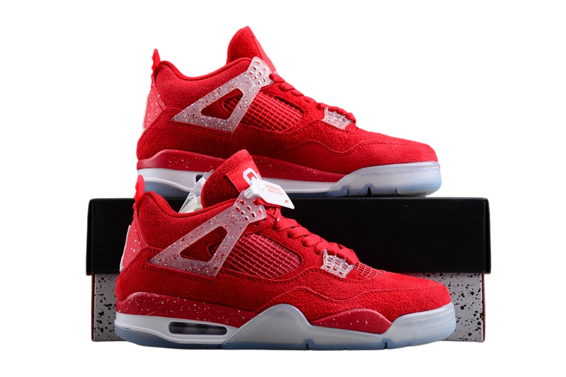 Air Jordan 4 Retro Wine red ink splashing OG0822490