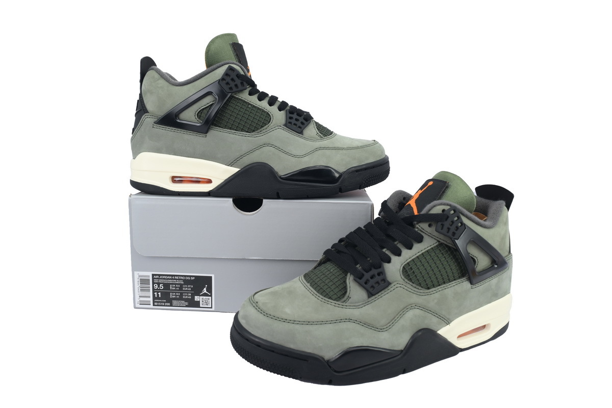 Air Jordan 4 Retro x Undefeated Olive Green OG0822495