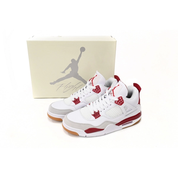 Nike SB x Air Jordan 4 White Red OG0822515