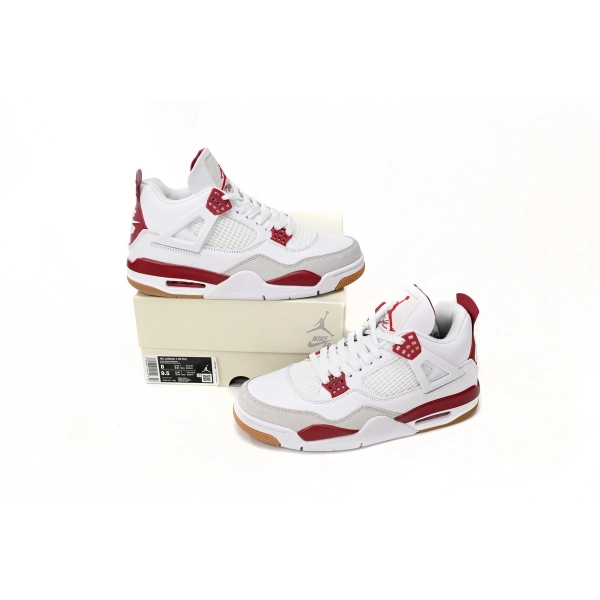 Nike SB x Air Jordan 4 White Red OG0822515