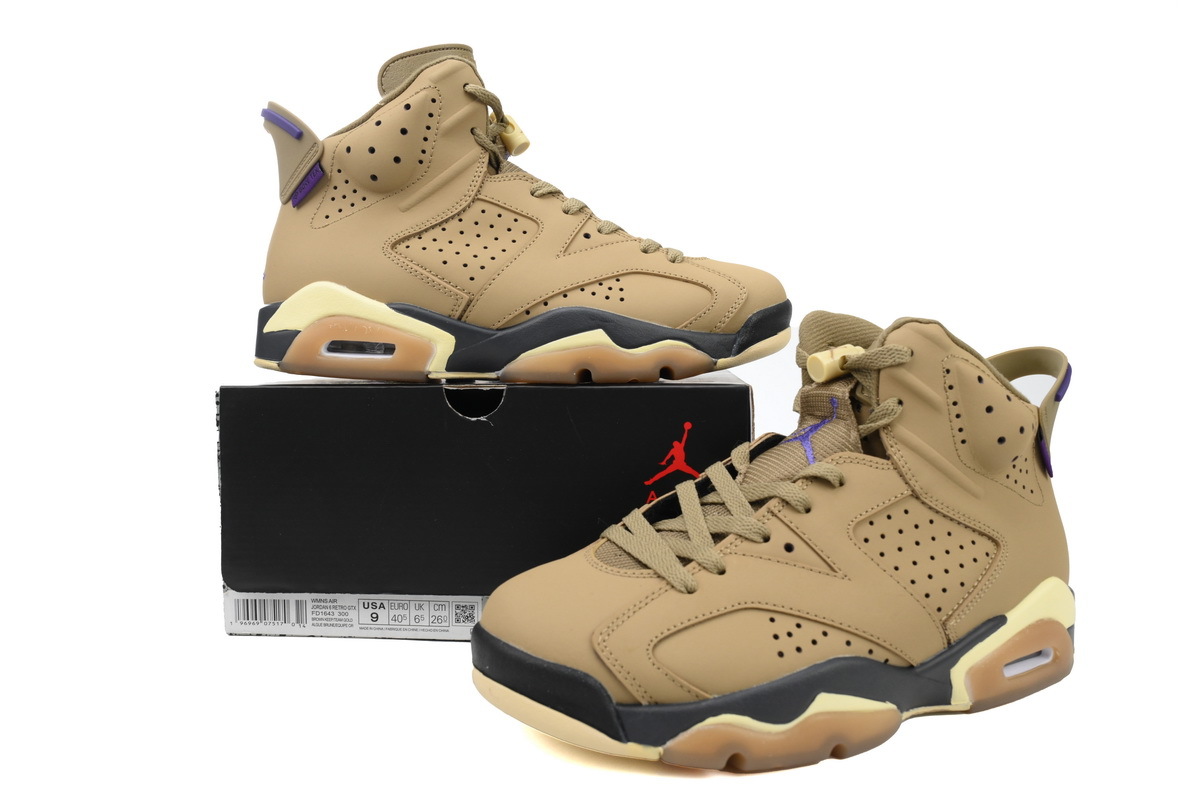 Air Jordan 6 Retro Gore-Tex Brown Kelp OG0826585