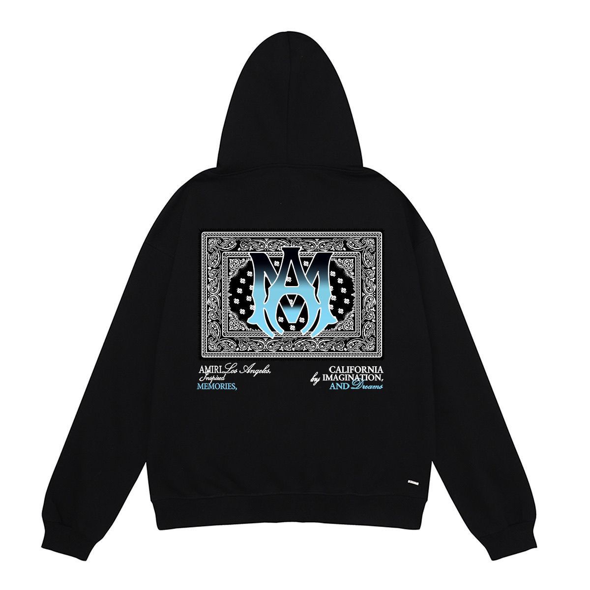 AMIRI Bandana Hoodie Black OG0828440