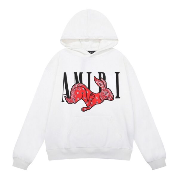 AMIRI Cny Rabbit Logo Hoodie White OG0828443