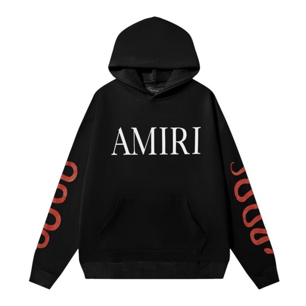 AMIRI Snake Print Hoodie Black OG0828451