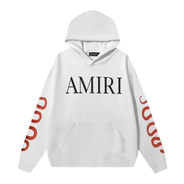 AMIRI Snake Print Hoodie White OG0828452