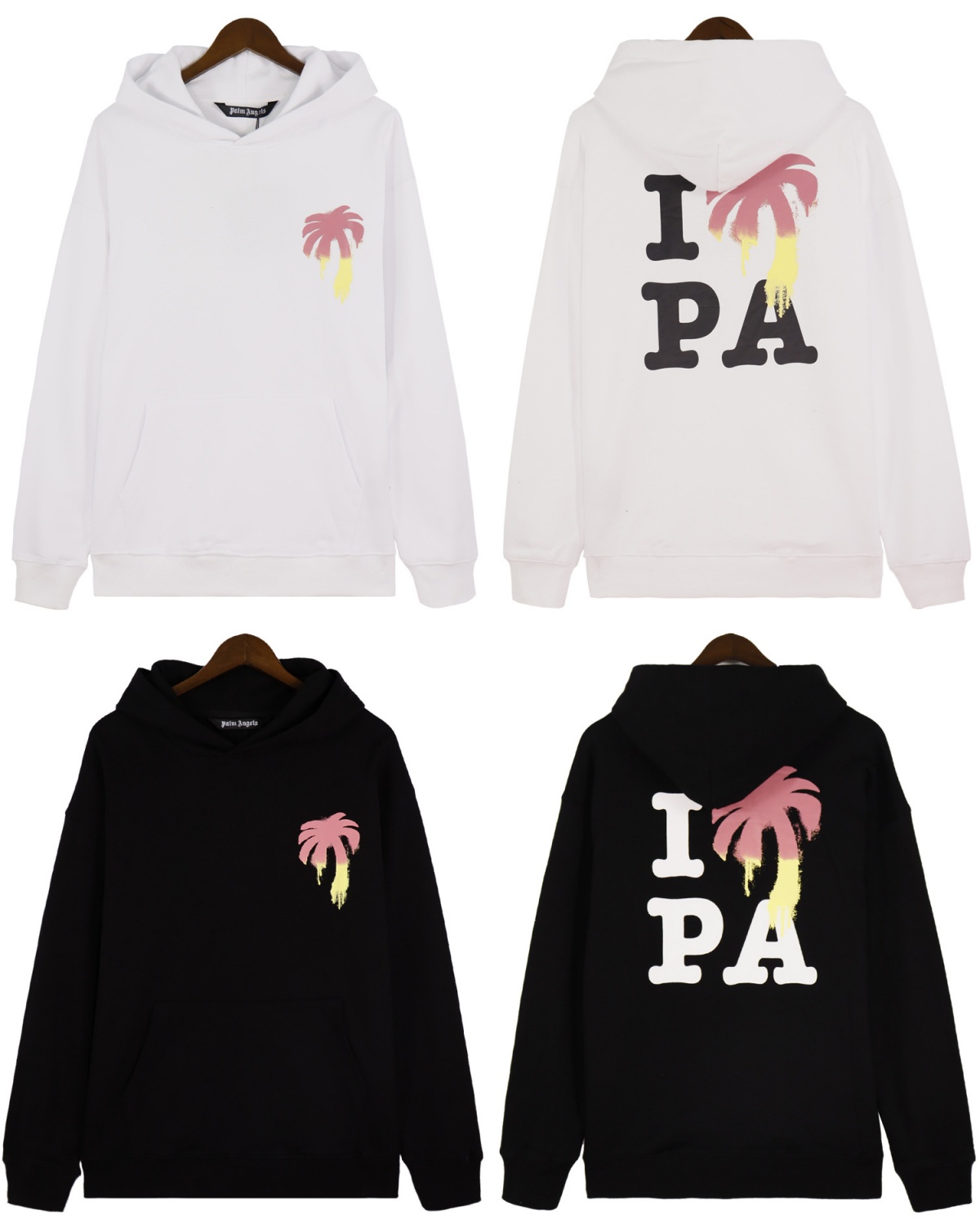 Palm Angels hoodie BlackWhite OG0828456