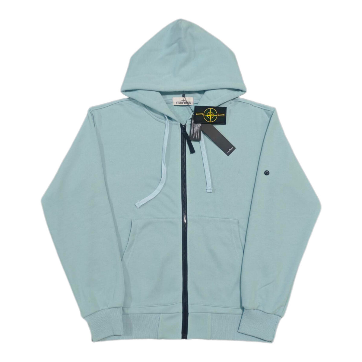 Stone Island Hooded Cardigan Zipper Hoodie Blue OG0828480