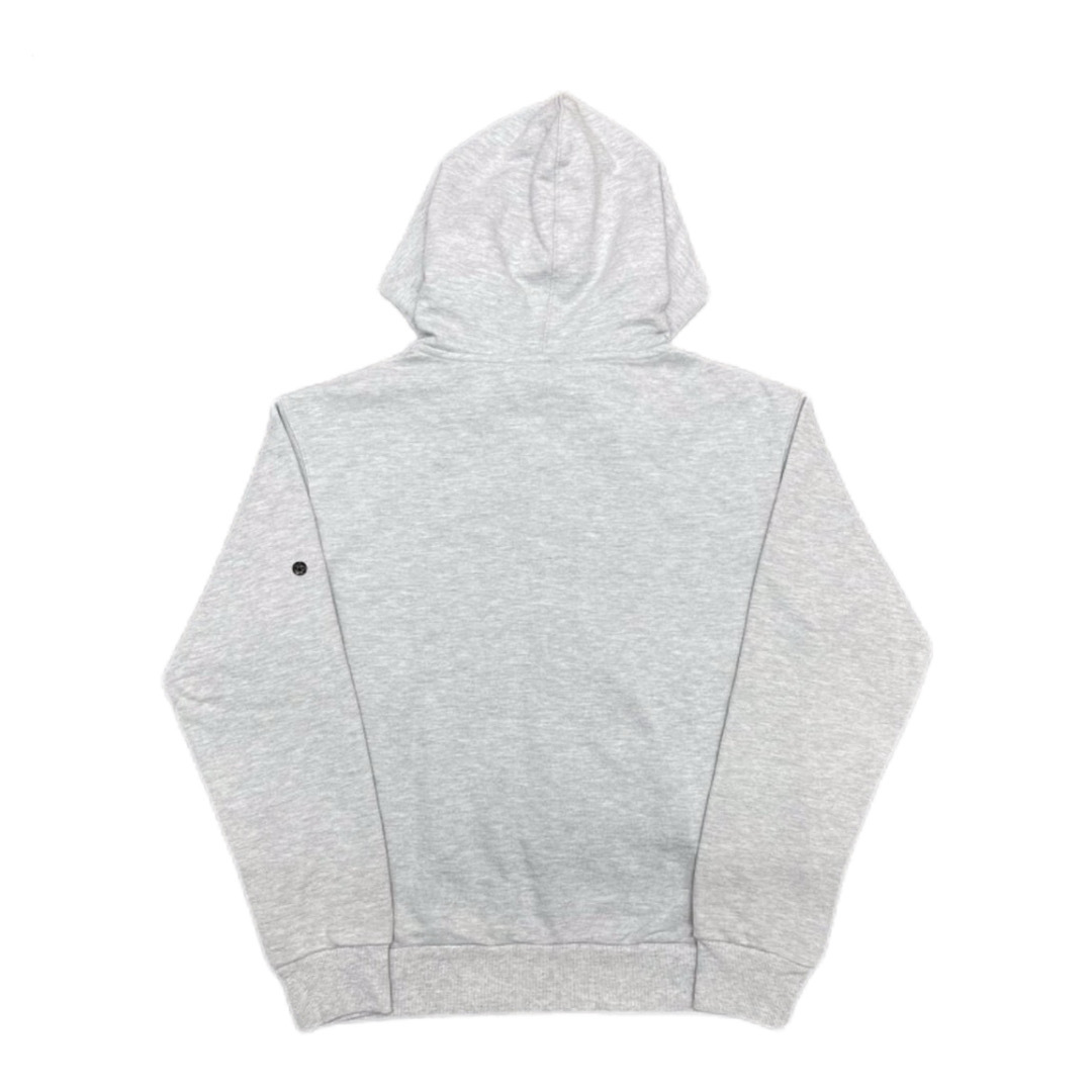 Stone Island Classic Logo Sleeve Patch Zipper Hoodie Ash gray OG0828487