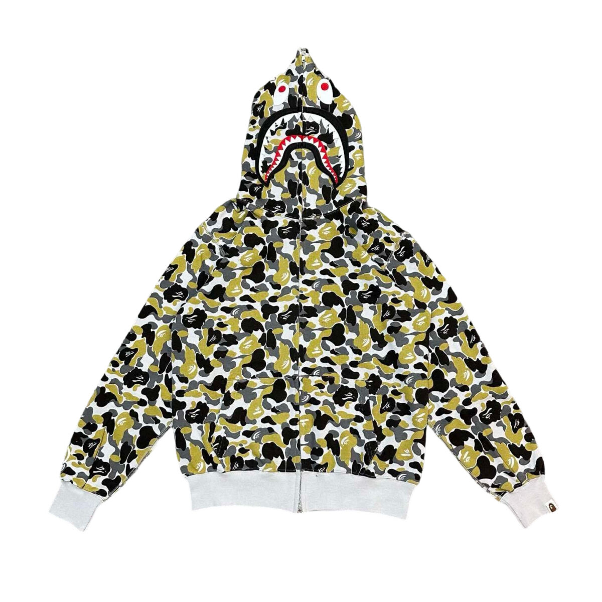 Bape Flame Camouflage Hoodie Camouflage Yellow OG0829492