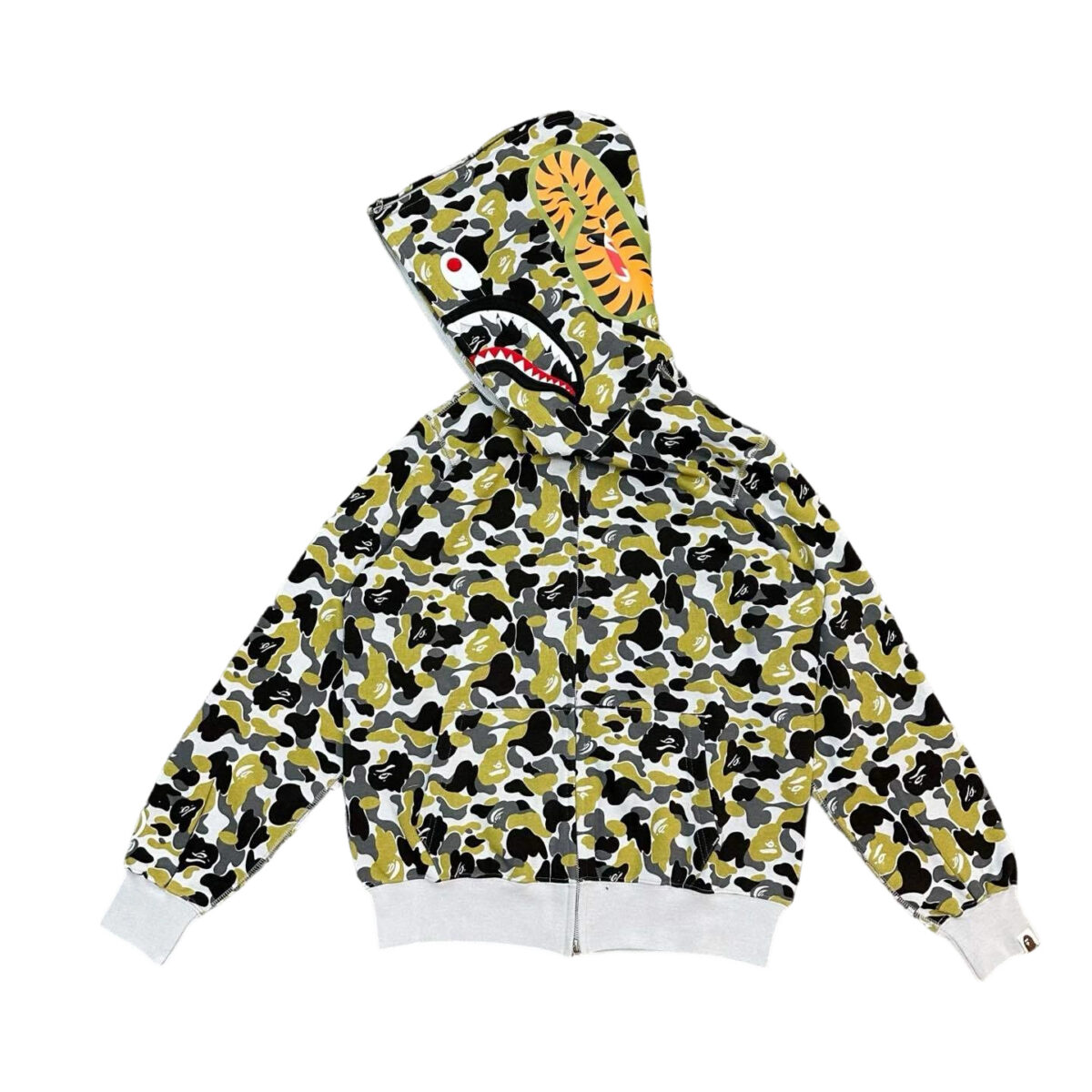 Bape Flame Camouflage Hoodie Camouflage Yellow OG0829492