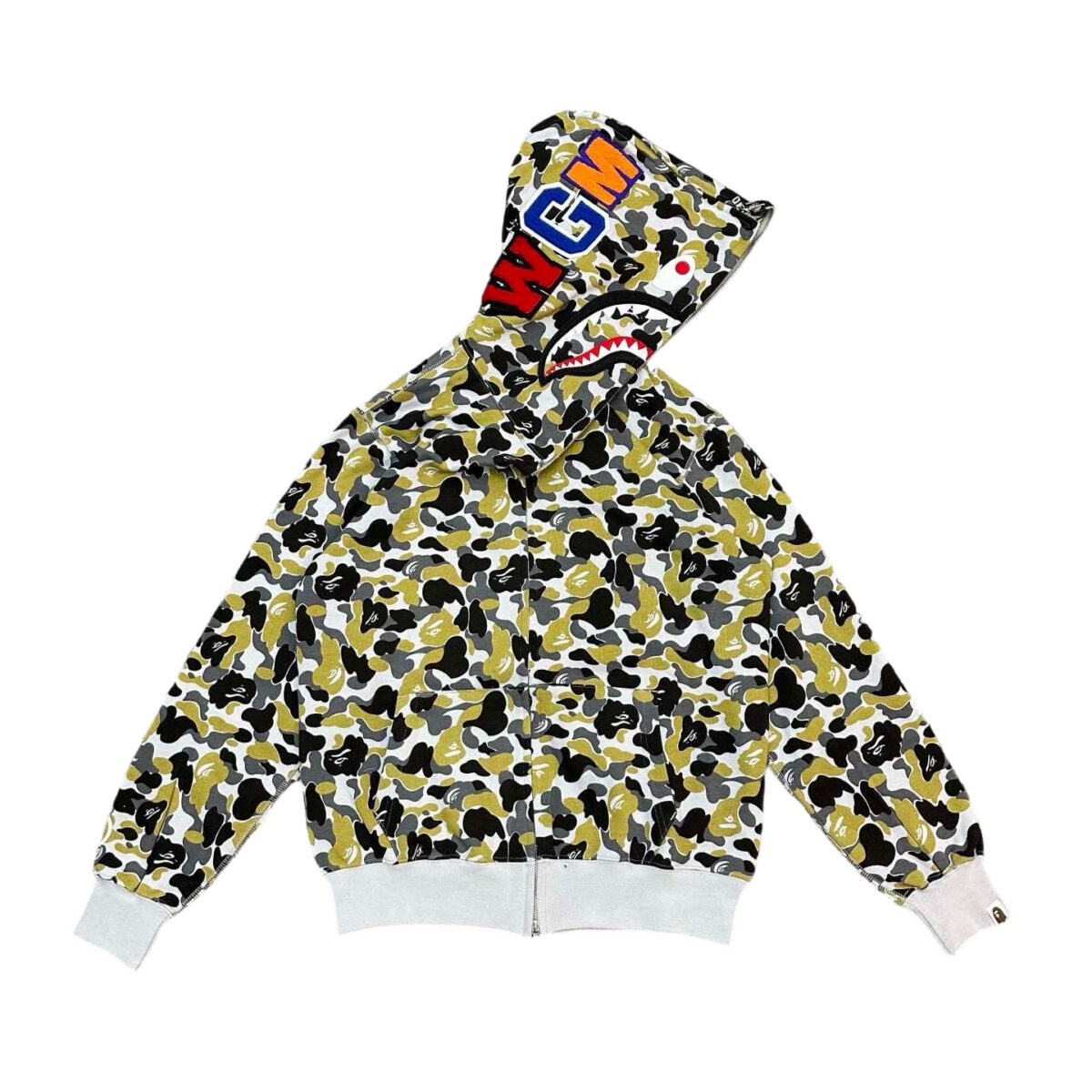 Bape Flame Camouflage Hoodie Camouflage Yellow OG0829492