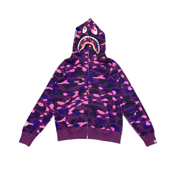 Bape Flame Camouflage Hoodie Camo Purple OG0829502
