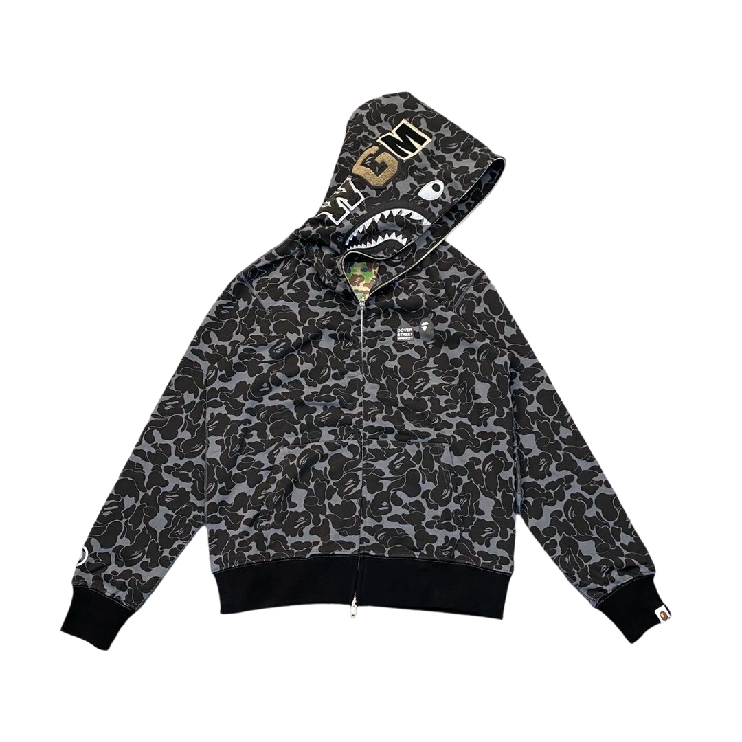 Bape Flame Camouflage Hoodie Black OG0829503