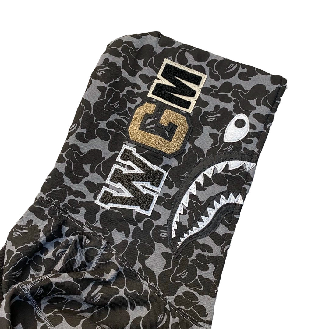Bape Flame Camouflage Hoodie Black OG0829503