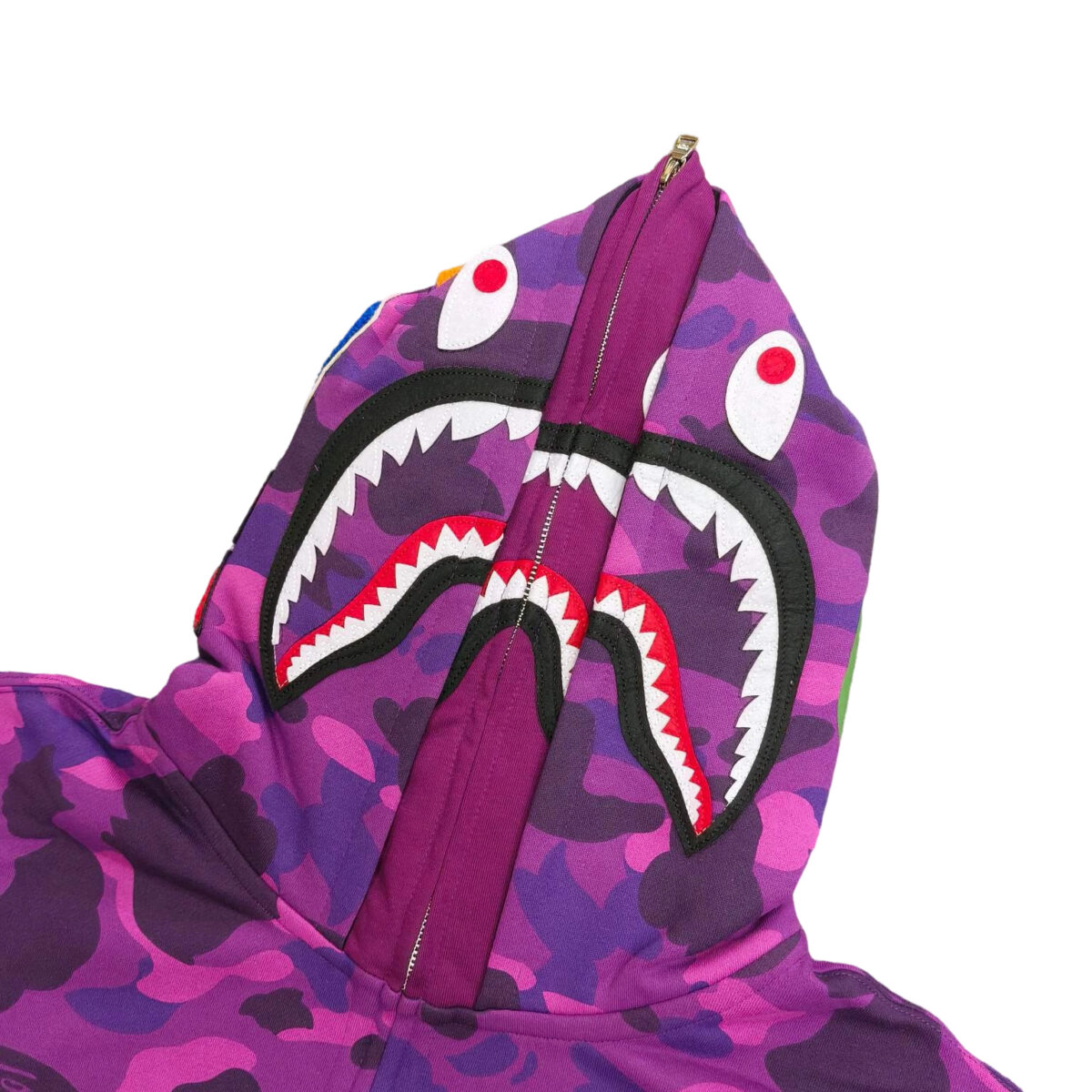 Bape Classic Double Hoodie Full Zip Hoodie Purple OG0829507
