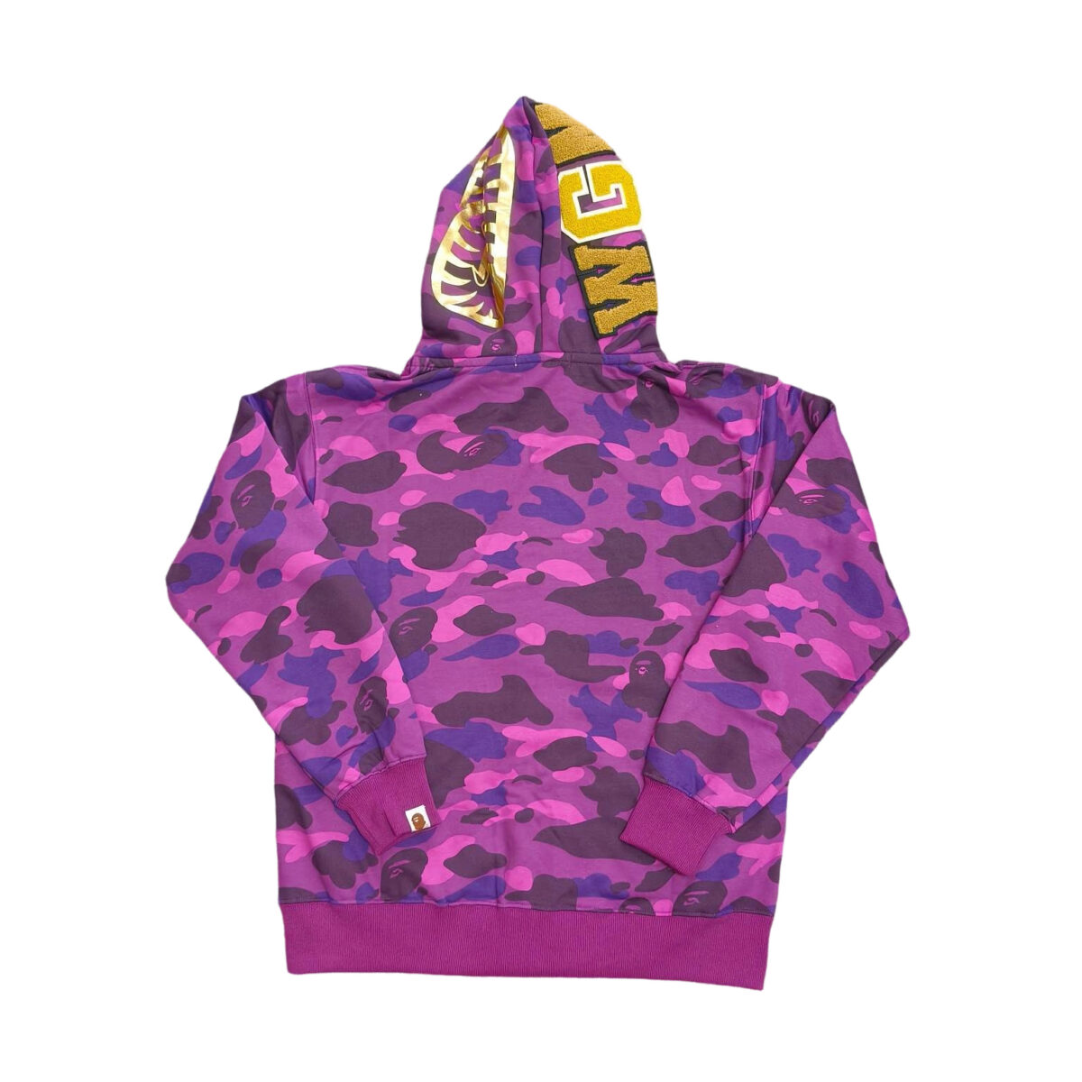 Bape Double Hat Full Zip Hoodie Purple OG0829510