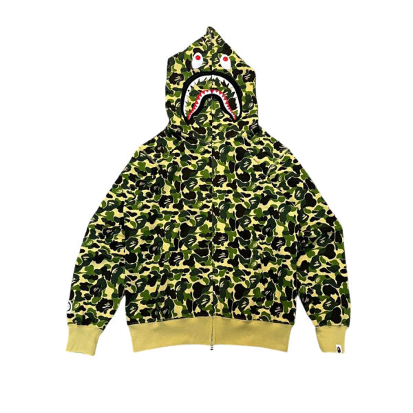 Bape Flame Camouflage Hoodie Green OG0829511