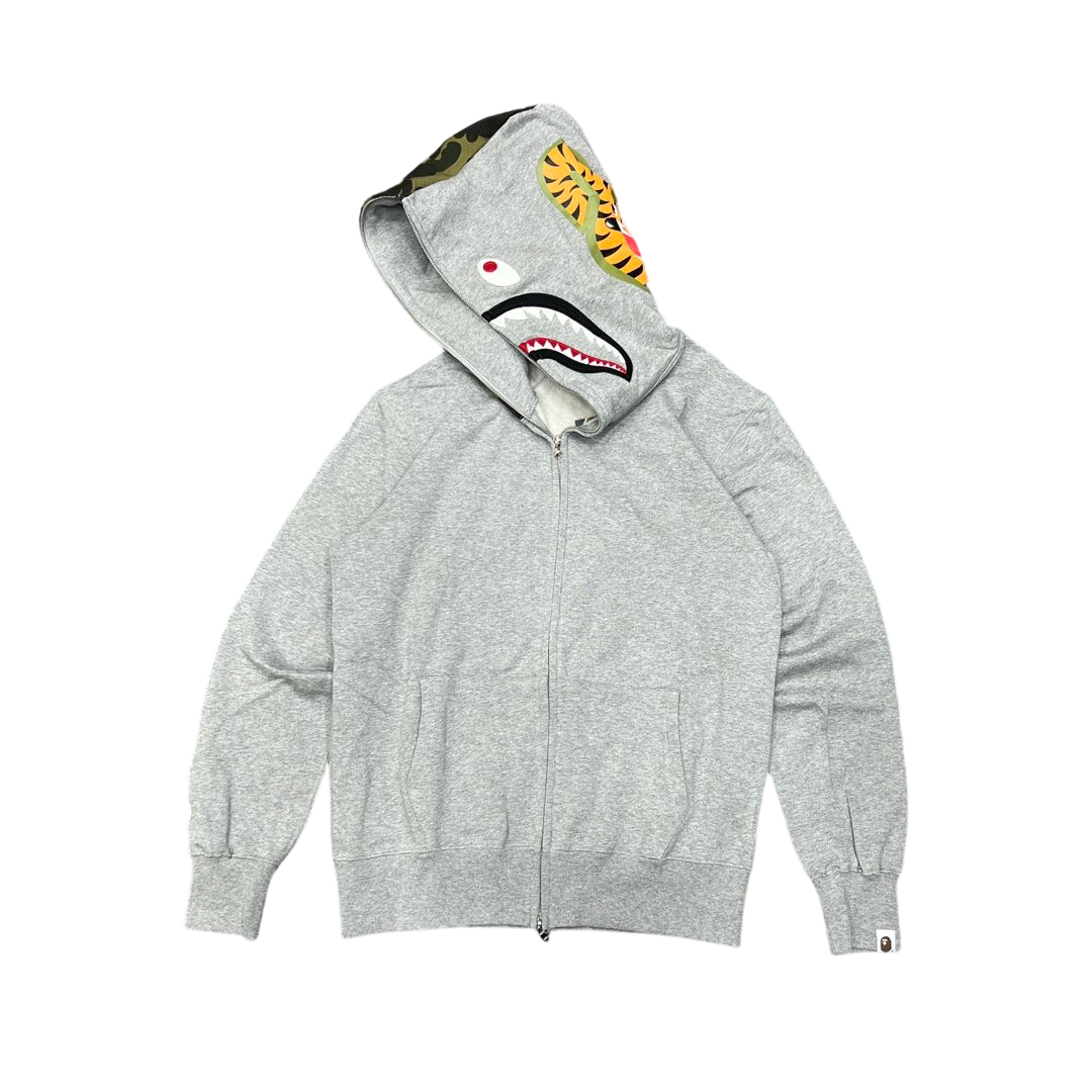 Bape Classic Shark Camouflage Hoodie grey OG0829513