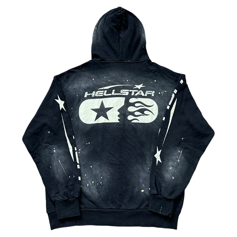 Hellstar Splash Ink and Wash Water to Make Old Hoodies Wash water black OG0829526