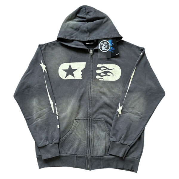 Hellstar Splash Ink and Wash Water to Make Old Hoodies Washwater Grey OG0829527
