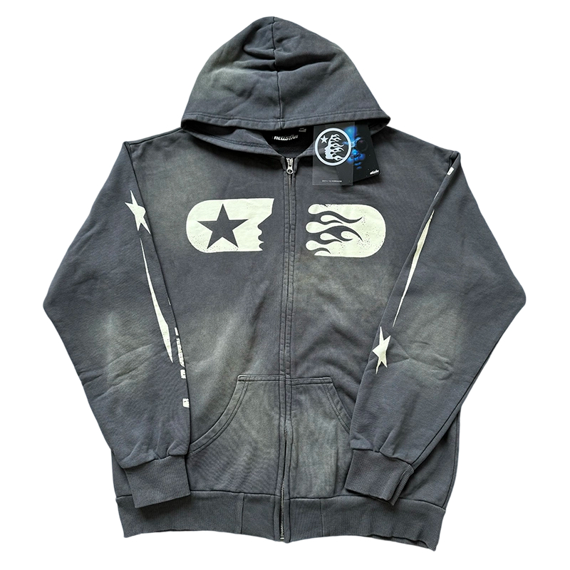 Hellstar Splash Ink and Wash Water to Make Old Hoodies Washwater Grey OG0829527
