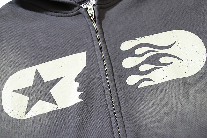 Hellstar Splash Ink and Wash Water to Make Old Hoodies Washwater Grey OG0829527