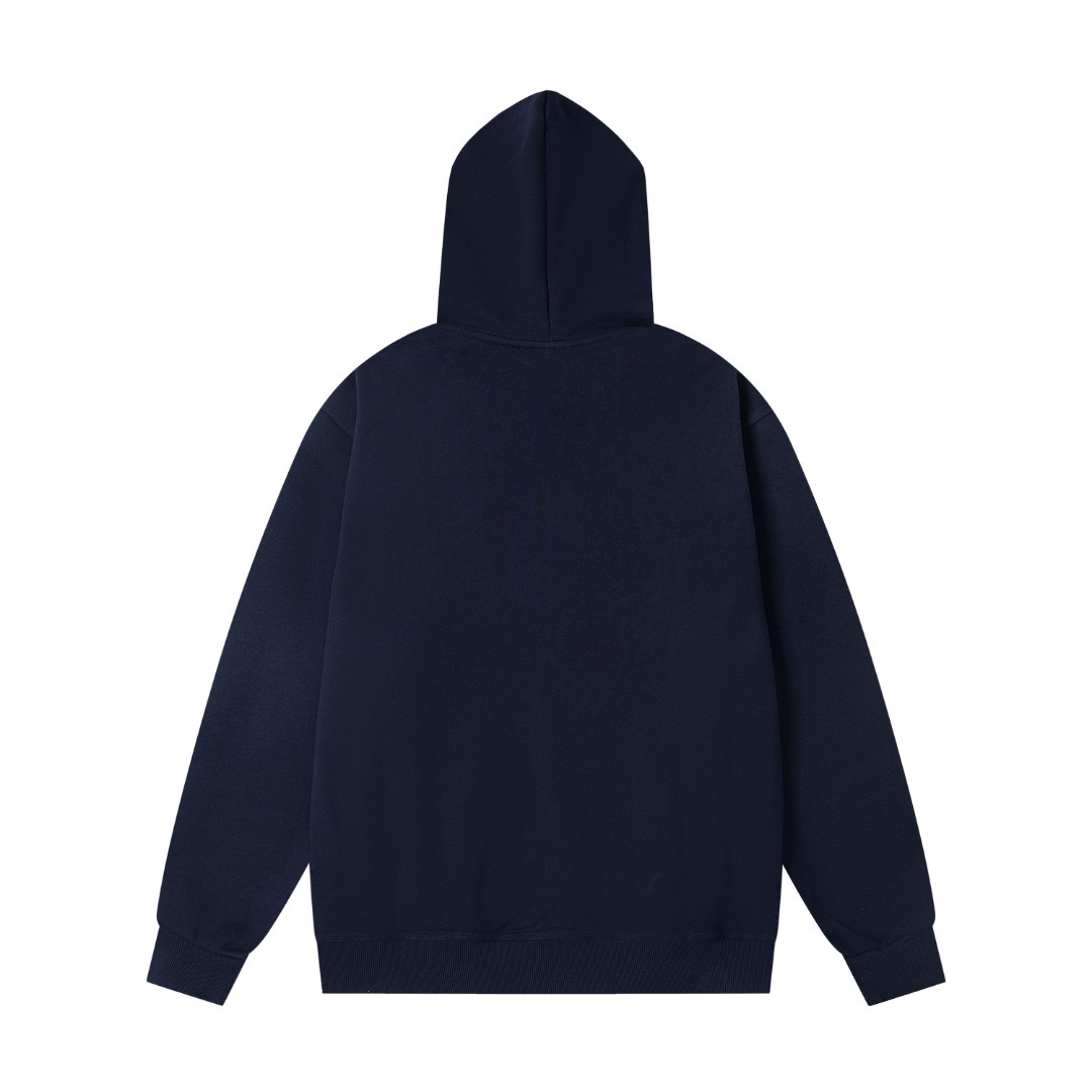 Stussy hooded American retro hoodie for both men and women Royal Blue OG0801374