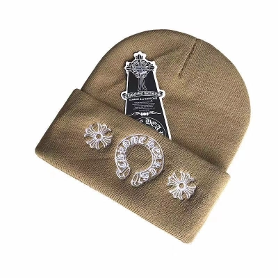 Chrome Hearts Horse Shoe Beanie khaki OKLU20261002