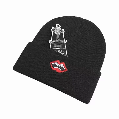 Chrome Hearts Matty Boy Chomper Beanie Black OKLU20261004