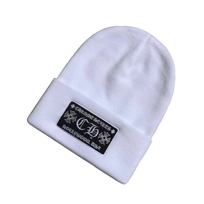 Chrome Hearts Beanie CH Hollywood White OKLU20261008